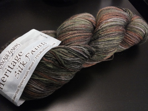 Cascade yarns Heritage Silk Paints in colorway Forest glen